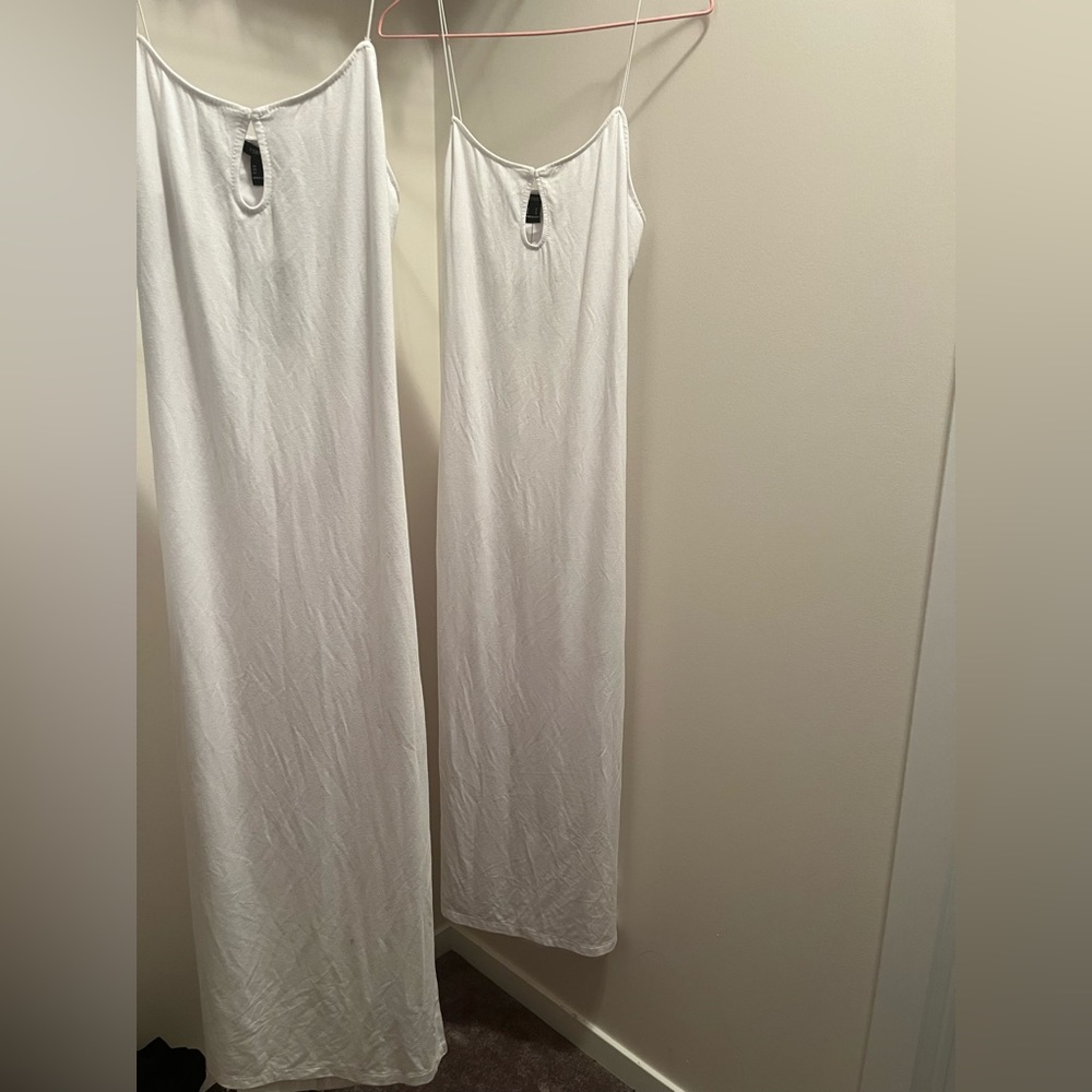 Get 2 White slit Summer Dress ‼️